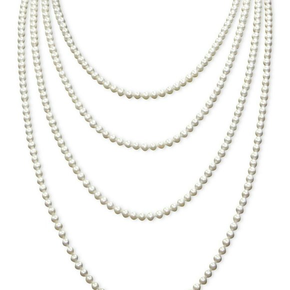 100" Cultured Freshwater Pearl Necklace 7-8 mm - Picture 3 of 4